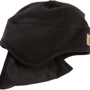 Carhartt Men's Fleece 2-in-1 Headwear, Black, One Size